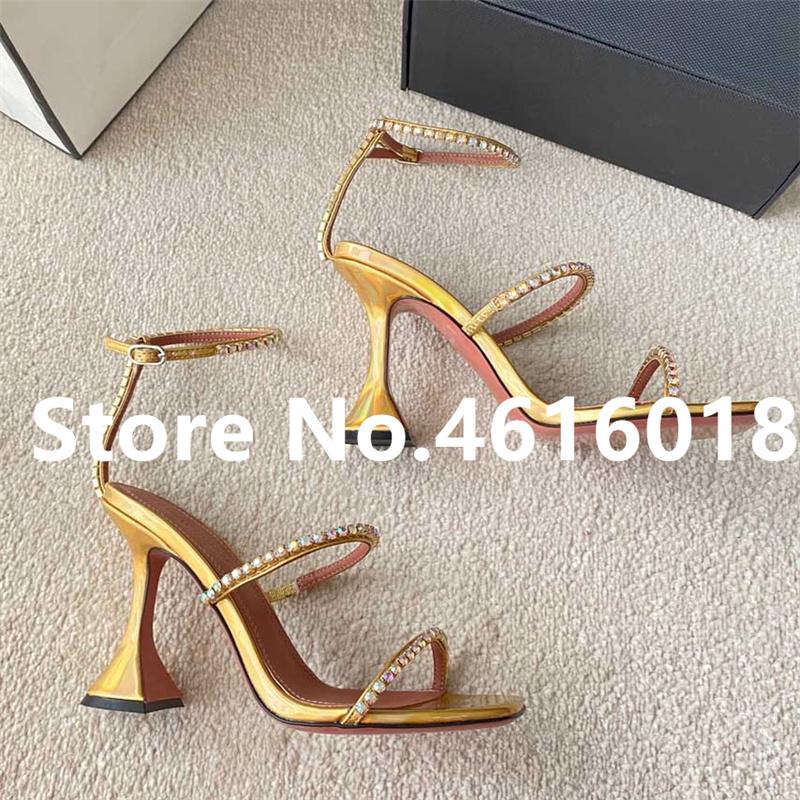 Women Sandals Desginer Woman Genuine Leather Spring Summer Shoes Strange High Heels Lady Brand Crystal Design Dress, Black
Women Sandals Desginer Woman Genuine Leather Spring Summer Shoes Strange High Heels Lady Brand Crystal Design Dress, Black