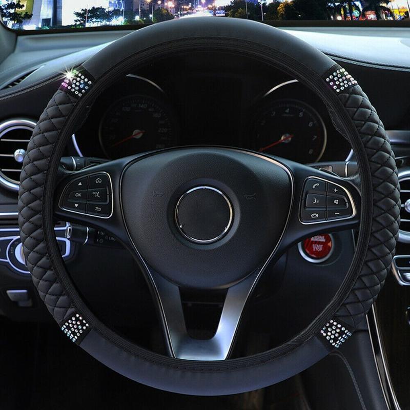 Steering Wheel Covers PU Leather Car Cover Replacement UV-Resistant Waterproof 1 Pcs Diamond
Steering Wheel Covers PU Leather Car Cover Replacement UV-Resistant Waterproof 1 Pcs Diamond