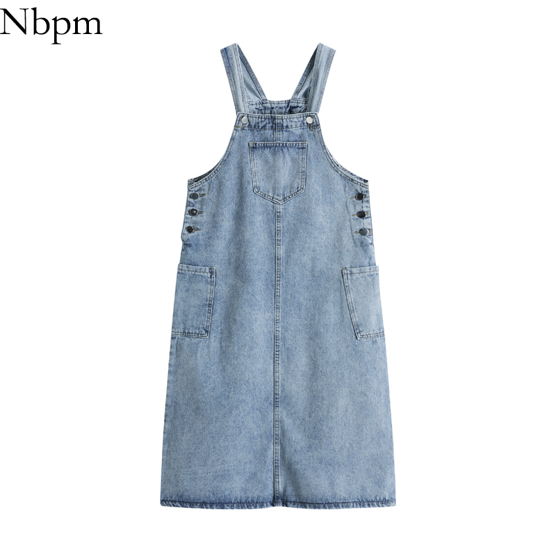 Nbpm Women 2021 Chic Fashion With Denim Strap Dress All-Match Loose Washed 2021 Spring Summer Vintage Sundresses Cute Pockets, As pictured
Nbpm Women 2021 Chic Fashion With Denim Strap Dress All-Match Loose Washed 2021 Spring Summer Vintage Sundresses Cute Pockets, As pictured
