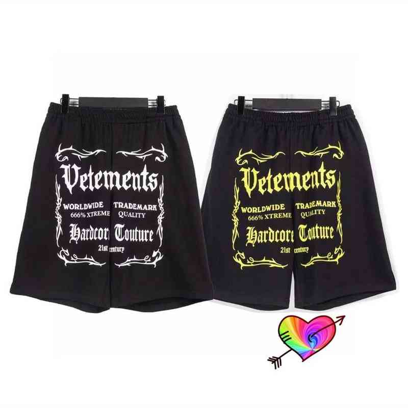 Black VETEMENTS Worldwide Shorts 2021SS Men Women 1:1 High Quality Gothic Print Vetements Shorts Terry Cotton VTM Breeches G1202
Black VETEMENTS Worldwide Shorts 2021SS Men Women 1:1 High Quality Gothic Print Vetements Shorts Terry Cotton VTM Breeches G1202