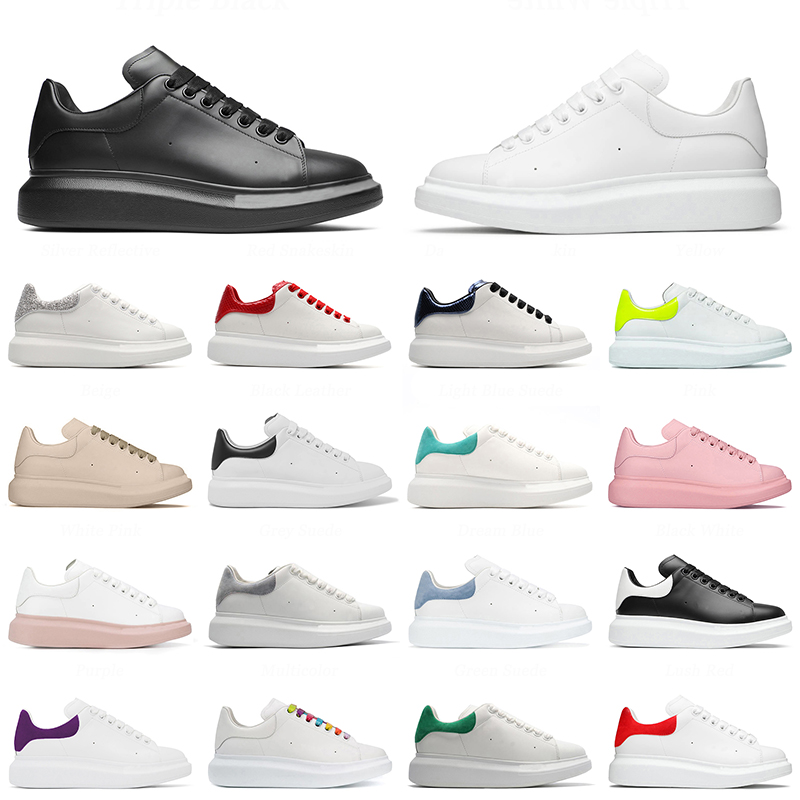 Top Quality Classic Leather Triple Black ALL White Flat Running Shoes Platform Mens Women Espadrilles Designer Sports Runners Mequeens Trainers Espadrille 36-44, C22
Top Quality Classic Leather Triple Black ALL White Flat Running Shoes Platform Mens Women Espadrilles Designer Sports Runners Mequeens Trainers Espadrille 36-44, C22