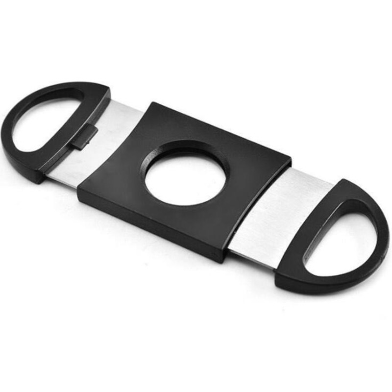 Plastic Stainless Steel Double Blades Cigar Cutter Knife Scissors Cigar Accessories Stainless Steel Cigar tools7816350