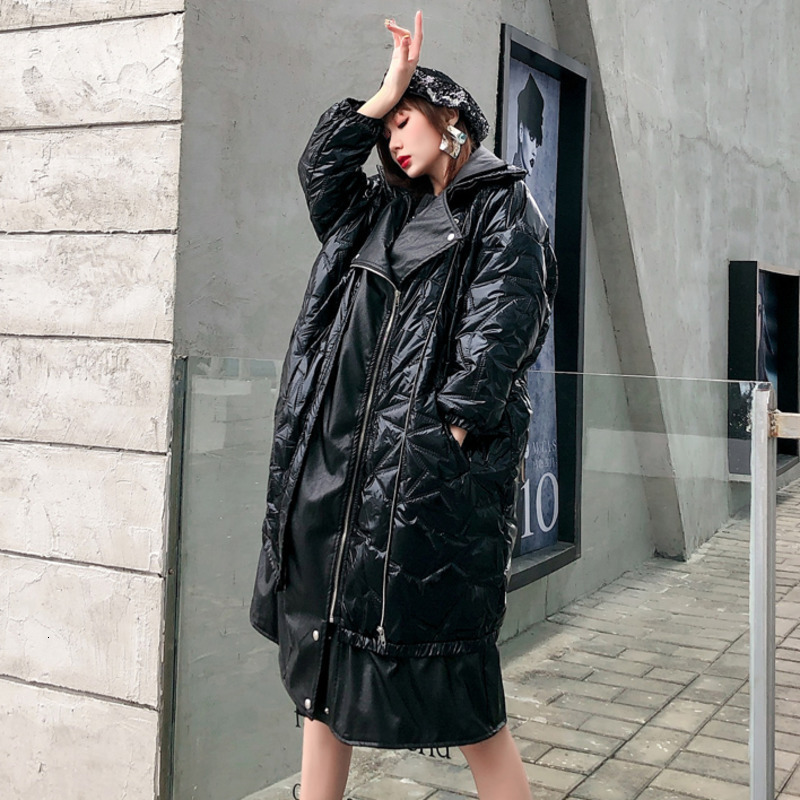 Women's Down & Parkas Vefadisa PU Patchwork Winter Woman Black Thick Zippers Pockets Wide-waisted Fishtail Long QYF1266 JUZD
Women's Down & Parkas Vefadisa PU Patchwork Winter Woman Black Thick Zippers Pockets Wide-waisted Fishtail Long QYF1266 JUZD