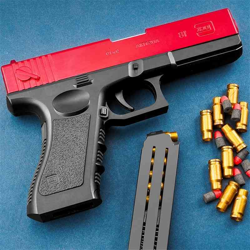 89568444Shell Ejection Glock Airsoft EVA Soft Bullet Toy Weapon Children Armas Blaster Shot Simulation CS Game Gun Model Gifts
89568444Shell Ejection Glock Airsoft EVA Soft Bullet Toy Weapon Children Armas Blaster Shot Simulation CS Game Gun Model Gifts
