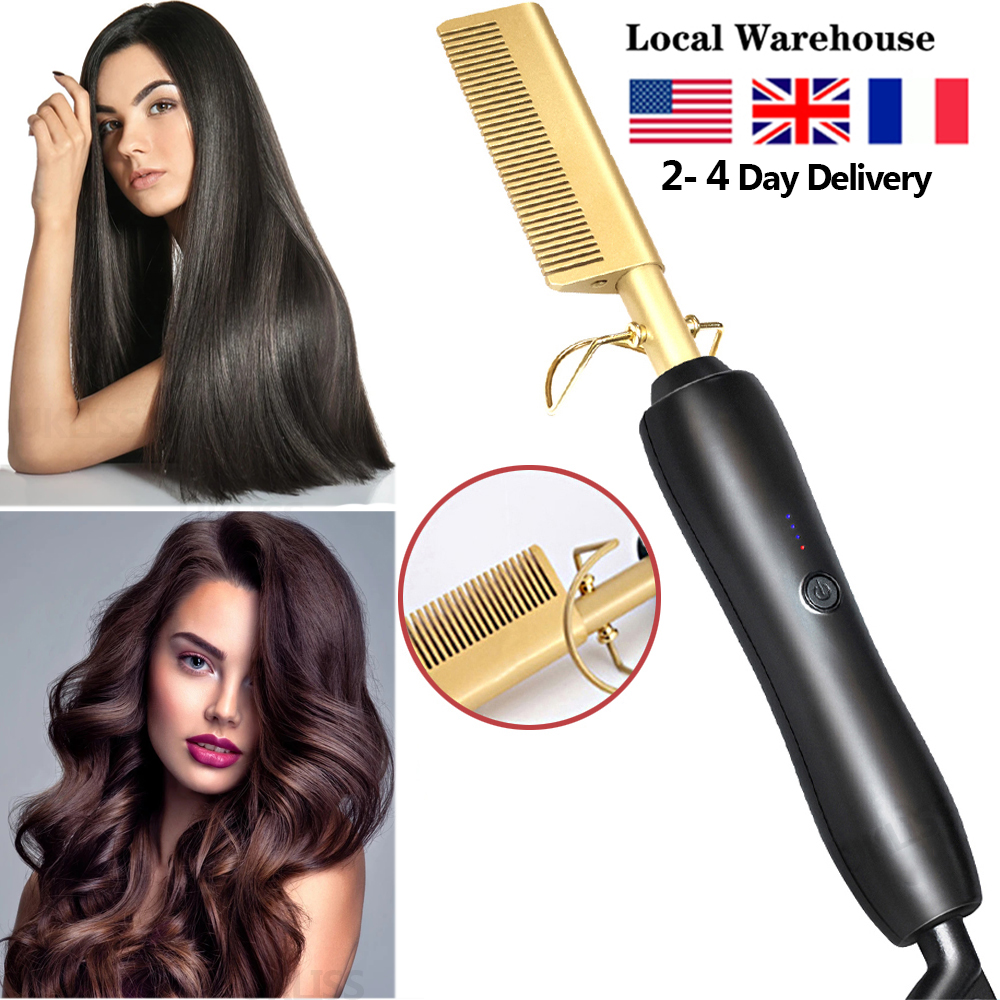 Hair Iron Straightener Hot Comb Wet And Dry Use Heating Comb Electric Environmentally Friendly Titanium Alloy Curler Iron
Hair Iron Straightener Hot Comb Wet And Dry Use Heating Comb Electric Environmentally Friendly Titanium Alloy Curler Iron