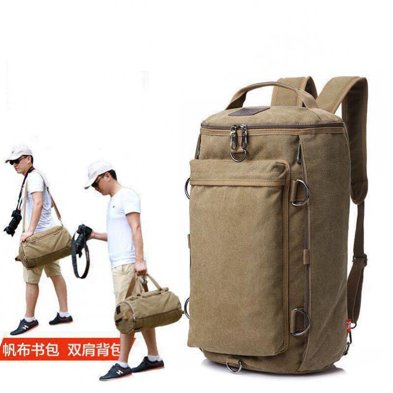Backpack Travel Bag Large-capacity Canvas Men's Casual Simple Multi-function Shoulder Women, Photo color
Backpack Travel Bag Large-capacity Canvas Men's Casual Simple Multi-function Shoulder Women, Photo color