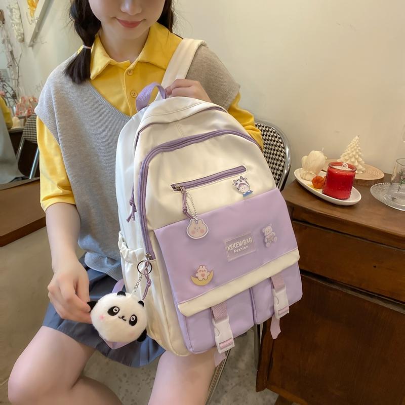 Backpack JOYPESSIE Cute Candy Color School Bag Fashion Women Travel Kawaii Teenager Waterproof Bagpack For Girls Student Mochila, Black
Backpack JOYPESSIE Cute Candy Color School Bag Fashion Women Travel Kawaii Teenager Waterproof Bagpack For Girls Student Mochila, Black