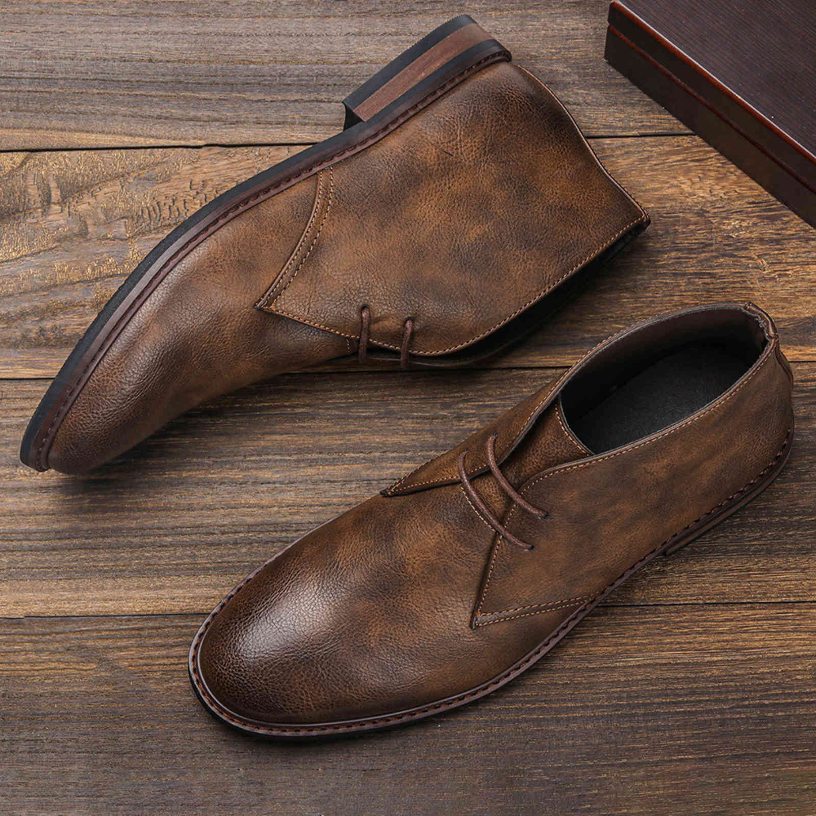 Dress Shoes Size 7~12 Men Leather Boots Desert Ankle boots Fashion Comfortable Brand Men's for Walk #KD581 0ZFX, Black
Dress Shoes Size 7~12 Men Leather Boots Desert Ankle boots Fashion Comfortable Brand Men's for Walk #KD581 0ZFX, Black