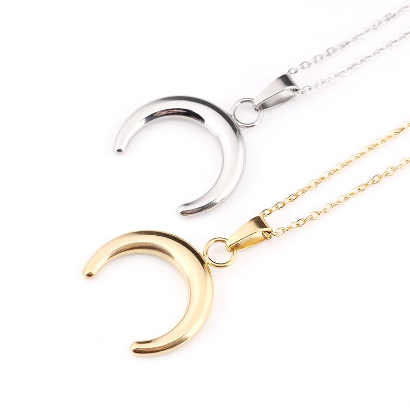 Pendant Necklaces Trendy Fashion Non-fading Non-rust Stainless Steel Crescent Moon Women Chocker Femme Pendants Chain 2021 Jewelry
Pendant Necklaces Trendy Fashion Non-fading Non-rust Stainless Steel Crescent Moon Women Chocker Femme Pendants Chain 2021 Jewelry