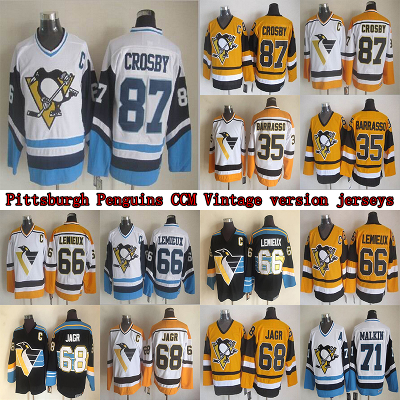 Pittsburgh Penguins CCM Vintage jersey 87 Sidney Crosby 71 MAKLIN 66 LEMIEUX 35 BARRASSO 68 JAGR Hockey Jerseys, Wine red
Pittsburgh Penguins CCM Vintage jersey 87 Sidney Crosby 71 MAKLIN 66 LEMIEUX 35 BARRASSO 68 JAGR Hockey Jerseys, Wine red