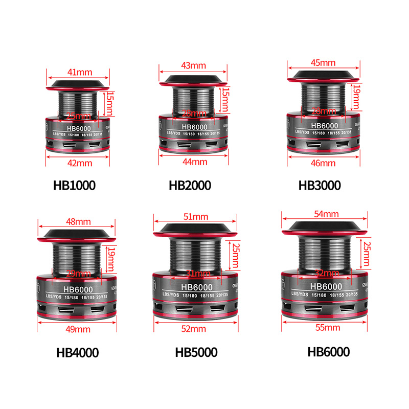 Fishing Reel All Metal Spool Spinning Reel HC 8KG Max Drag Stainless Steel Handle Line Spool Saltwater Fishing Accessories