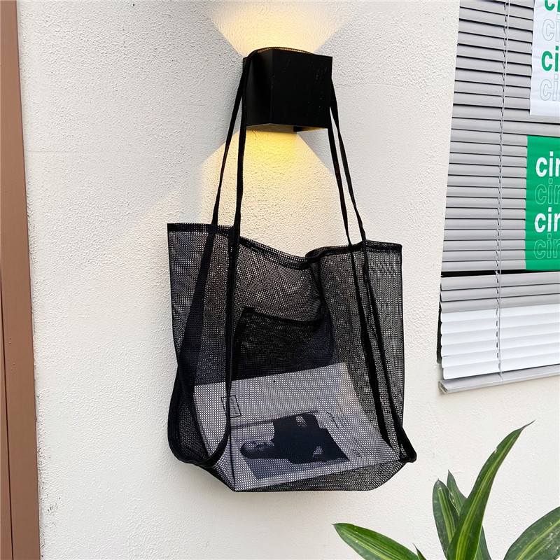 30pcs Shopping Bags Women Casual Nylon Mesh Large Capacity Protable Open Totes, Multi
30pcs Shopping Bags Women Casual Nylon Mesh Large Capacity Protable Open Totes, Multi