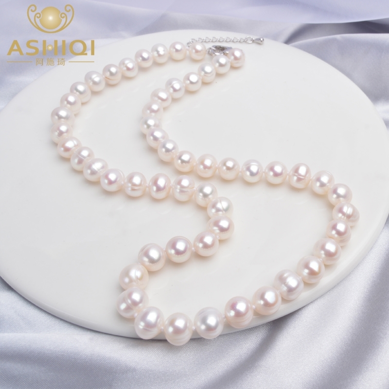 ASHIQI Natural Freshwater Necklace Near Round Pearl Jewelry Women Wedding Gifts for The Year Trend
ASHIQI Natural Freshwater Necklace Near Round Pearl Jewelry Women Wedding Gifts for The Year Trend