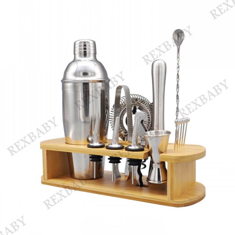 16 in 1 Cocktail Shaker Set Tool 18/8 Stainless Steel Bartender Kit with Sleek Bamboo Stand & 25oz Shaker, Professional Bar Tools for Drink
16 in 1 Cocktail Shaker Set Tool 18/8 Stainless Steel Bartender Kit with Sleek Bamboo Stand & 25oz Shaker, Professional Bar Tools for Drink