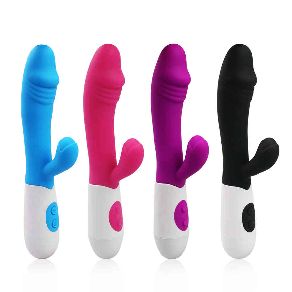 Yutong G Vibromasseur pour femmes Double vibration Silicone Dildo imperméable Femme Vagina Clitoris Massager Jouets Adulte