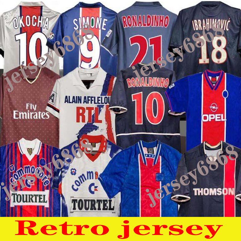 93 94 95 96 Paris Retro Soccer Jerseys VENCEDORES OKOCHA LEROY ADAILTON 1998 1999 2000 90 92 classic RAI camisas de futebol, 01-02 away
93 94 95 96 Paris Retro Soccer Jerseys VENCEDORES OKOCHA LEROY ADAILTON 1998 1999 2000 90 92 classic RAI camisas de futebol, 01-02 away