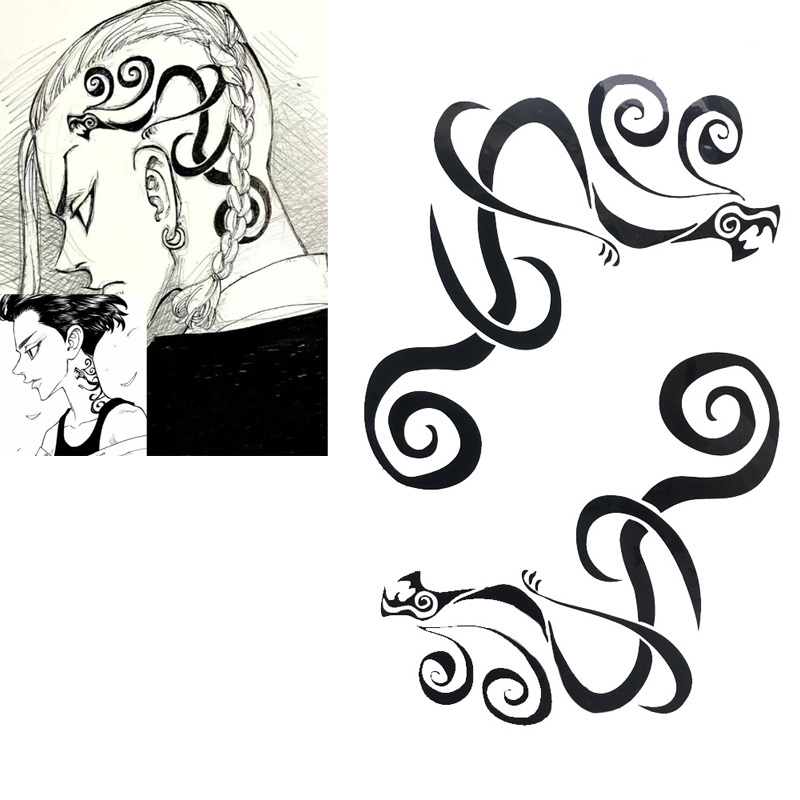 Tokyo Revengers Cosplay Manjiro Sano Ken Ryuguji Tattoo Stickers Neck Arm Waterproof Fake Tattoos Halloween Costume Accessory
Tokyo Revengers Cosplay Manjiro Sano Ken Ryuguji Tattoo Stickers Neck Arm Waterproof Fake Tattoos Halloween Costume Accessory