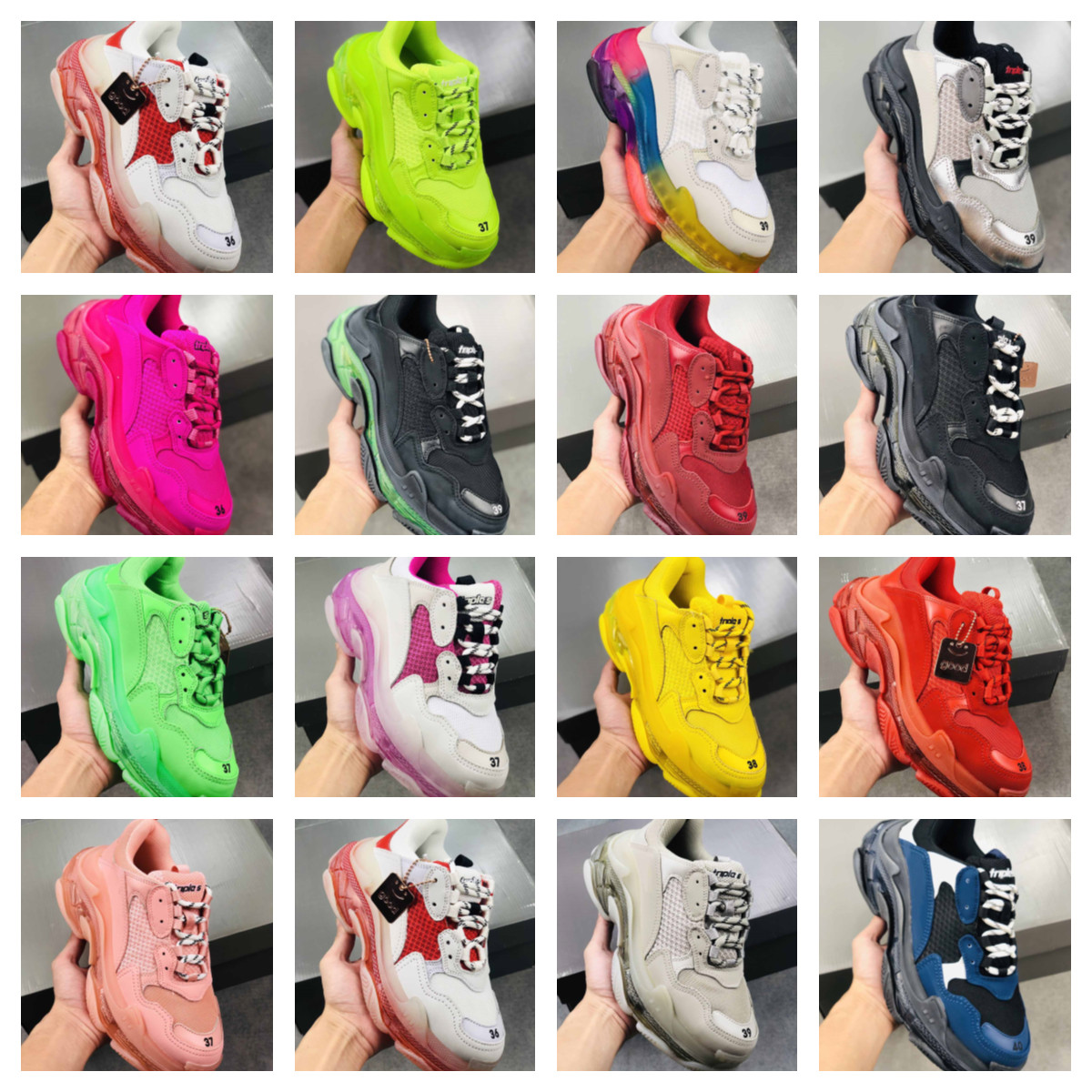 Top Fashion 2021 Triple Platform Flat Casual Shoes Designer Men Women TPU rubber outsole 17FW Paris Vintage Old Luxurys Triple-s Bottom love, Black
Top Fashion 2021 Triple Platform Flat Casual Shoes Designer Men Women TPU rubber outsole 17FW Paris Vintage Old Luxurys Triple-s Bottom love, Black