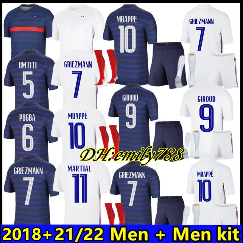 Men+Adult kit Maillots de football 2021 MBAPPE GRIEZMANN POGBA 20 21 soccer jersey maillot de foot FEKIR PAVARD football kit top shirt hommes enfants, 1 star men 2018
Men+Adult kit Maillots de football 2021 MBAPPE GRIEZMANN POGBA 20 21 soccer jersey maillot de foot FEKIR PAVARD football kit top shirt hommes enfants, 1 star men 2018