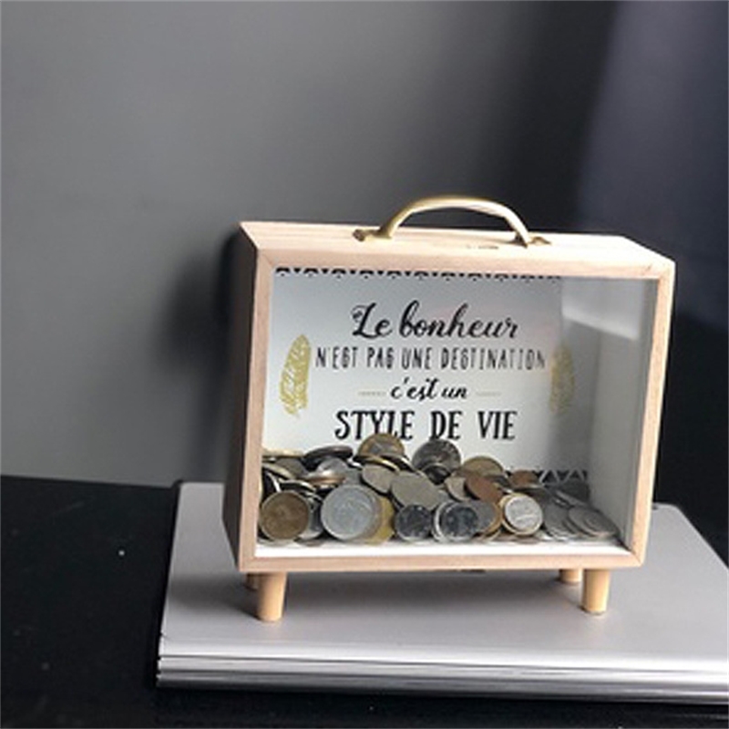 Nordic wooden literature and art Piggy Bank desktop decoration accessories sundries storage box props
Nordic wooden literature and art Piggy Bank desktop decoration accessories sundries storage box props