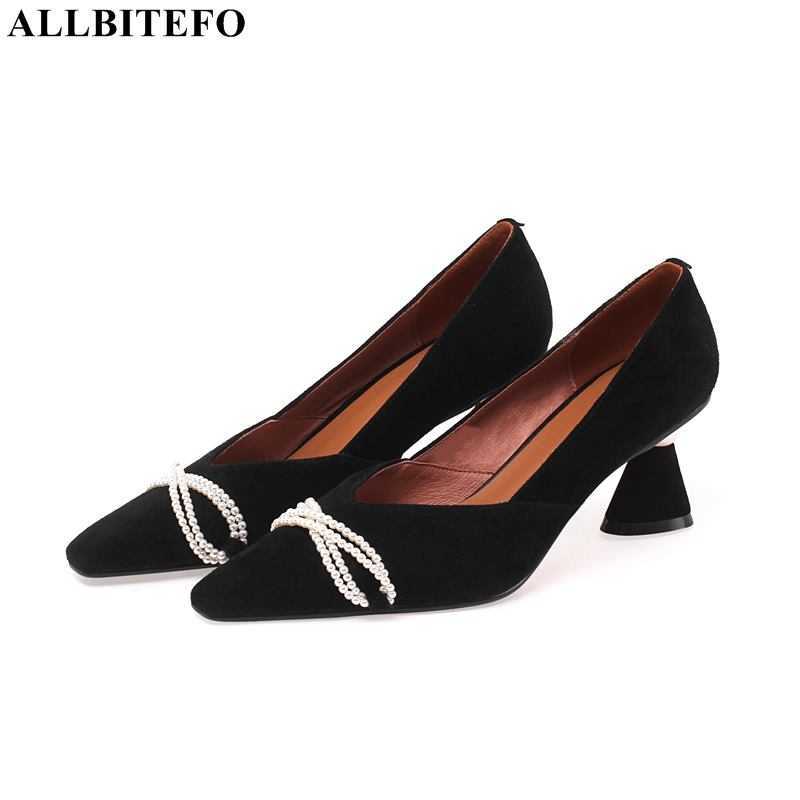 ALLBITEFO sweet Beads genuine leather sexy high heel shoes autumn weeding women shoes women heels shoes alons hauts femme 210611, As picture
ALLBITEFO sweet Beads genuine leather sexy high heel shoes autumn weeding women shoes women heels shoes alons hauts femme 210611, As picture