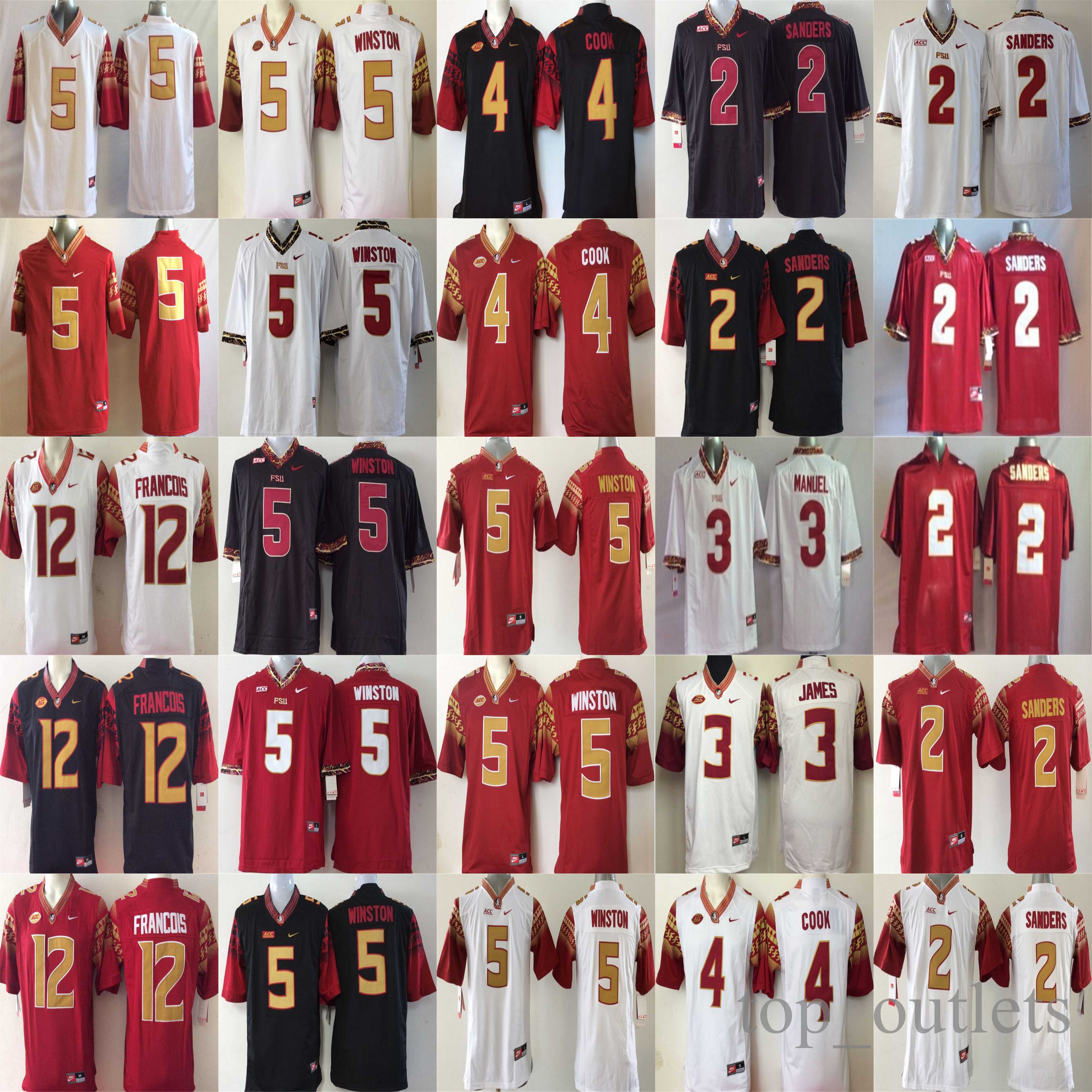Florida State Seminoles NCAA College Football Jerseys 2 Sanders Jersey 3 Manuel 4 Cook Stitched White Red Black
Florida State Seminoles NCAA College Football Jerseys 2 Sanders Jersey 3 Manuel 4 Cook Stitched White Red Black