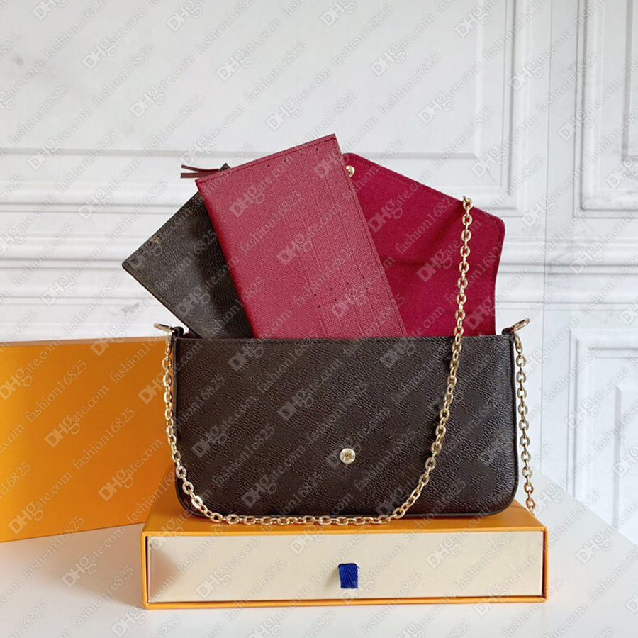 3-piece set handbags chain shoulder bag designers crossbody style women purse Hight quality Messenger bags Flap Come with box, Vip shipping
3-piece set handbags chain shoulder bag designers crossbody style women purse Hight quality Messenger bags Flap Come with box, Vip shipping