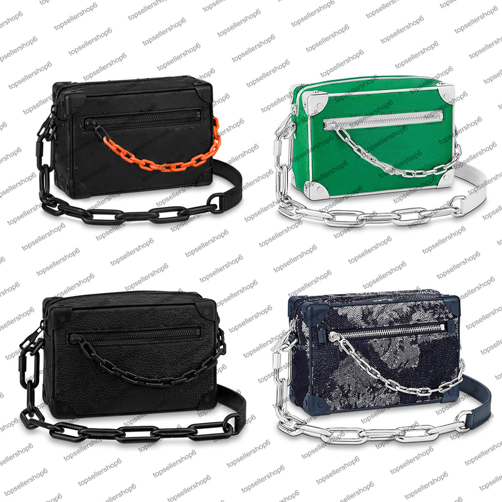 M55702 MINI SOFT TRUNK designer men women bag canvas embossed print genuine calf-leather Chain box cross-body shoulderbag purse handbag clutch M44735, Invoice
M55702 MINI SOFT TRUNK designer men women bag canvas embossed print genuine calf-leather Chain box cross-body shoulderbag purse handbag clutch M44735, Invoice