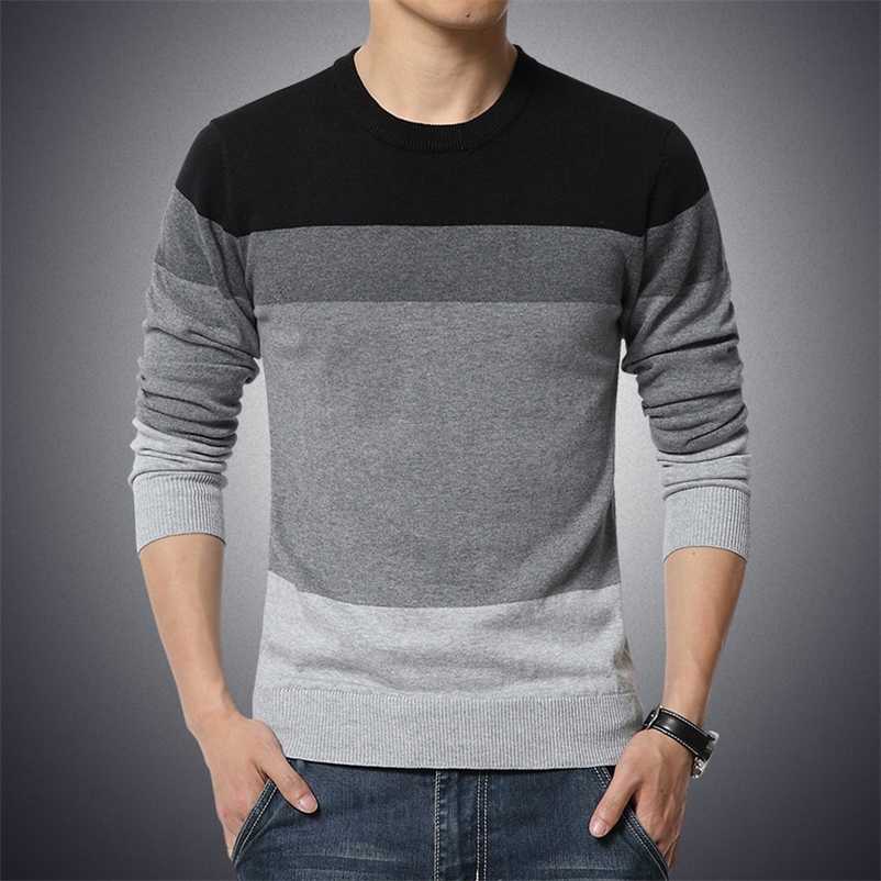 Sweater Mens O Neck Striped Slim Fit Knittwear Long Sleeved Sweater Pullover Men Thin Casual Knitted Sweater Pullovers Male 211018, Navy blue
Sweater Mens O Neck Striped Slim Fit Knittwear Long Sleeved Sweater Pullover Men Thin Casual Knitted Sweater Pullovers Male 211018, Navy blue
