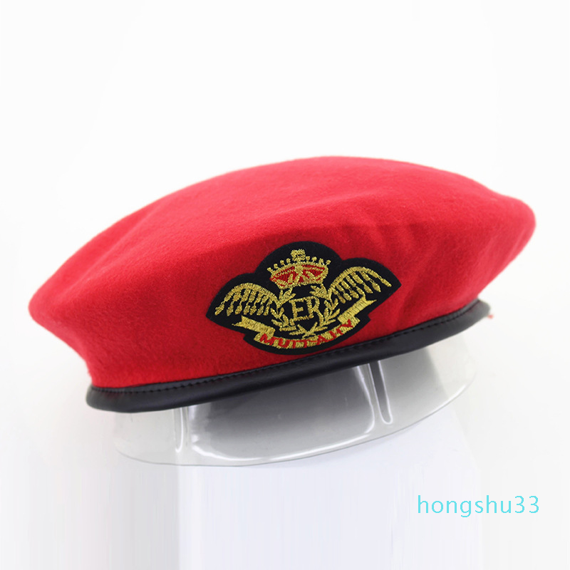 Autumn Winter Wool Felt Berets for Men Women Fashion European US Army Caps British Style Sailor Hats Security Cap for Unisex GH-242