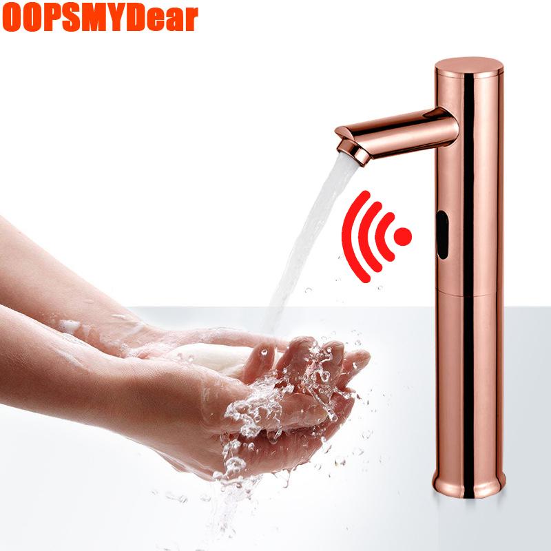 Infrared Motion Sensor Faucet Basin Sink Smart Touchless Tap Washbasin Rose Gold Brass Grifo Modern Luxury Automatic Copper Taps Bathroom Fa
Infrared Motion Sensor Faucet Basin Sink Smart Touchless Tap Washbasin Rose Gold Brass Grifo Modern Luxury Automatic Copper Taps Bathroom Fa