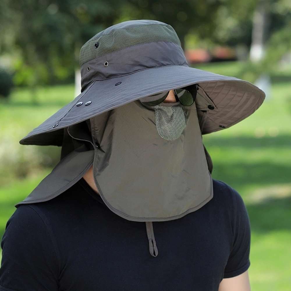 Summer big brim fisherman's hat sun men's sunshade outdoor protective breathable cornice, Blue;gray
Summer big brim fisherman's hat sun men's sunshade outdoor protective breathable cornice, Blue;gray