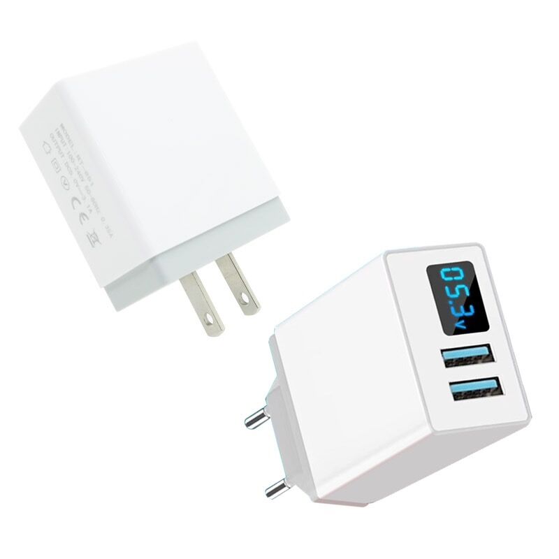 High Quality LED 5v/3.1A 2usb Wall Phone Charger US EU Plug for Pro X 11 12 Xiaomin Huawei Mobile Cellphone Adapter
High Quality LED 5v/3.1A 2usb Wall Phone Charger US EU Plug for Pro X 11 12 Xiaomin Huawei Mobile Cellphone Adapter