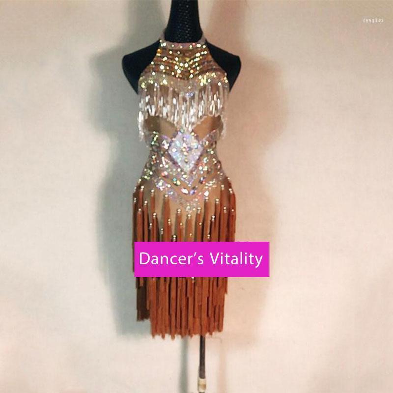 Latin Dance Clothes High-End Children's Sexy Dress Performance Clothing Female Adult Competition Tassel Skirt1, Black
Latin Dance Clothes High-End Children's Sexy Dress Performance Clothing Female Adult Competition Tassel Skirt1, Black