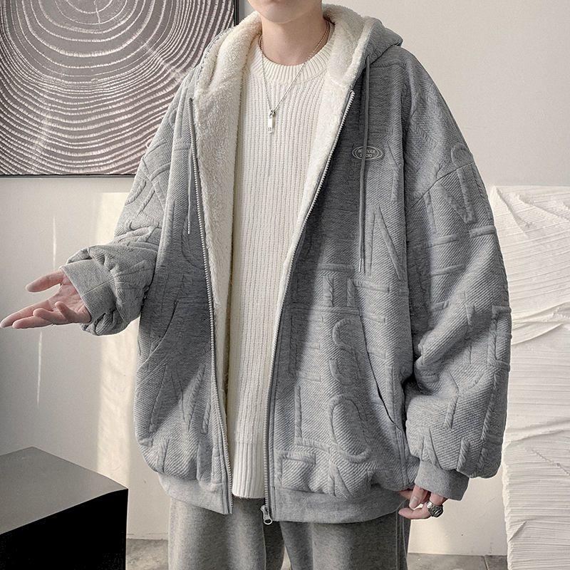 Men's Hoodies & Sweatshirts Fonekie Lamb Wool Coat Winter Thicken Hooded Jacket Youth Cotton Jackets Ruffian Handsome Loose Wild Cardigan Me, White
Men's Hoodies & Sweatshirts Fonekie Lamb Wool Coat Winter Thicken Hooded Jacket Youth Cotton Jackets Ruffian Handsome Loose Wild Cardigan Me, White
