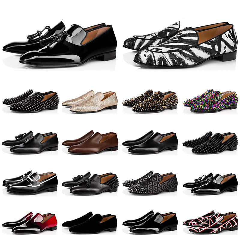 mens loafers shoes red bottoms triple black Brown Oreo suede Patent Leather Rivets loafer Dress Wedding Shoe for Business Party with box, #0
mens loafers shoes red bottoms triple black Brown Oreo suede Patent Leather Rivets loafer Dress Wedding Shoe for Business Party with box, #0
