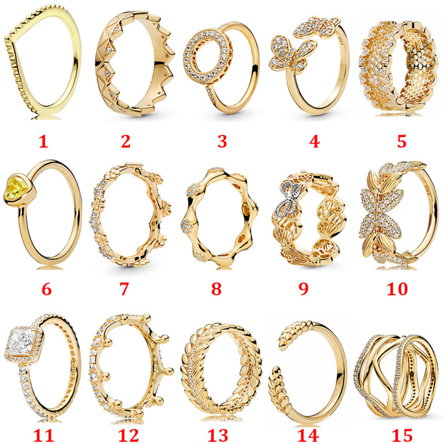 Designer Jewelry 925 Silver Wedding Ring Bead fit Pandora Gold Corolla Dazzling Butterfly Open Cubic Zirconia Diamonds European Style Rings, Slivery;golden
Designer Jewelry 925 Silver Wedding Ring Bead fit Pandora Gold Corolla Dazzling Butterfly Open Cubic Zirconia Diamonds European Style Rings, Slivery;golden