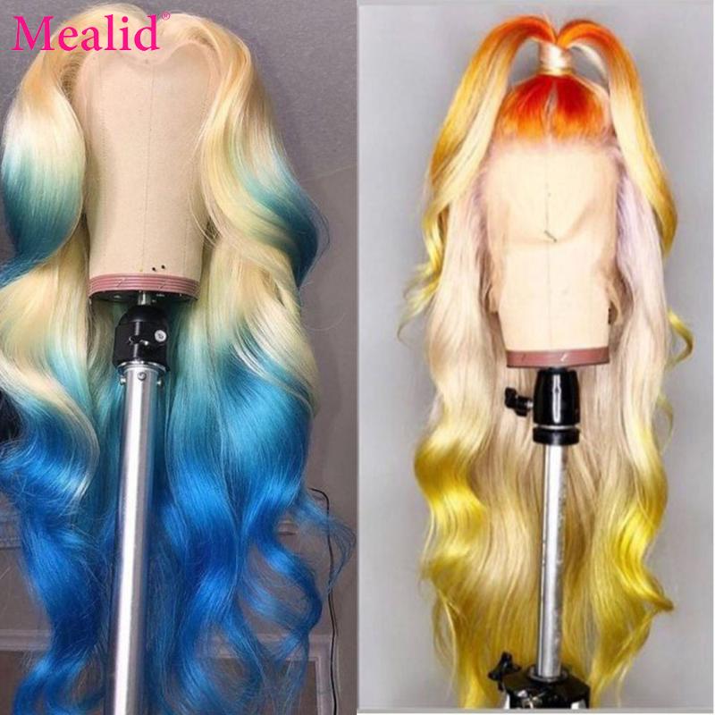 Remy Glueless 613 Blonde Body Wave 13x4 Lace Front Wigs Brazilian Frontal Human Hair Prepluck With Baby 150%