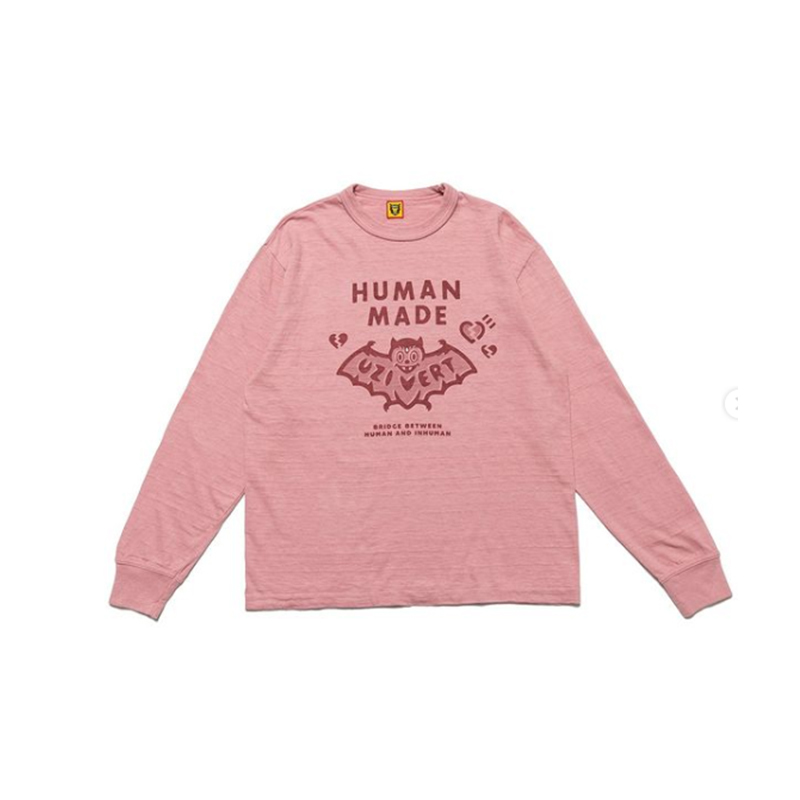Street Fashion Human made x lil Uzi vert co limited hip hop singer bat men and women long sleeve fashion, Black
Street Fashion Human made x lil Uzi vert co limited hip hop singer bat men and women long sleeve fashion, Black