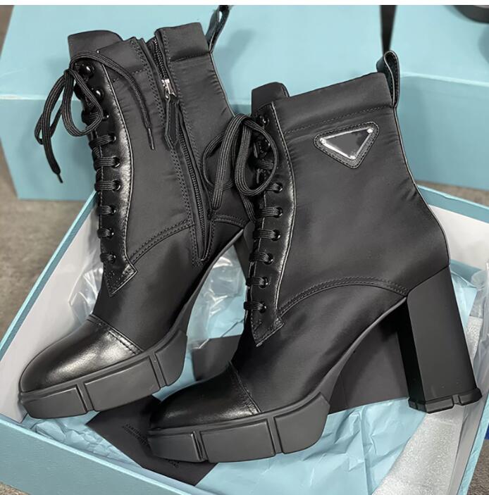 Designer Plaque Boots Lace Up Ankle Boot 9.5cm Women Black Leather Combat High Heel Winter Boot Quality With Box
Designer Plaque Boots Lace Up Ankle Boot 9.5cm Women Black Leather Combat High Heel Winter Boot Quality With Box