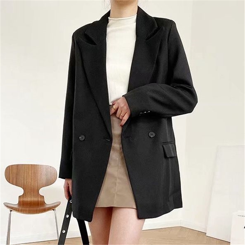 Elegant Women Solid Notched Collar Blazers Fashion Ladies Sashes Pocket Jacket Causal Female Chic Slim Long Coats 210430