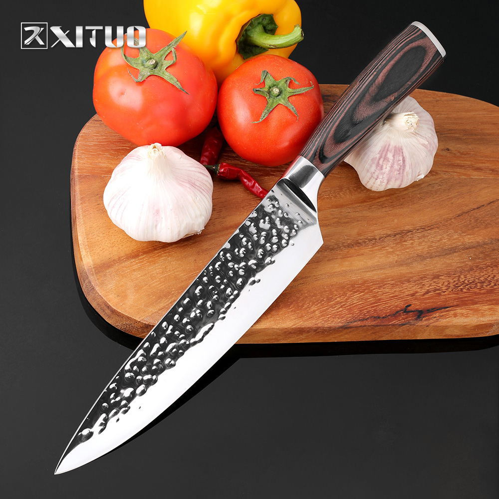 XITUO New Chef Knives 8inch Handmade Forged 7Cr17Mov Stainess Stee Sharp Kitchen Knife Santoku Fieting Ceaver Sicing Too
XITUO New Chef Knives 8inch Handmade Forged 7Cr17Mov Stainess Stee Sharp Kitchen Knife Santoku Fieting Ceaver Sicing Too
