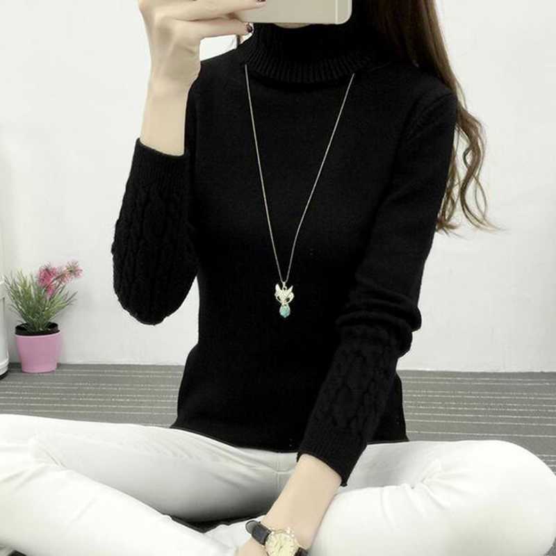 Thick Warm Women Turtleneck Winter Sweaters And Pullovers Knit Long Sleeve Cashmere Sweater Female Jumper 211007