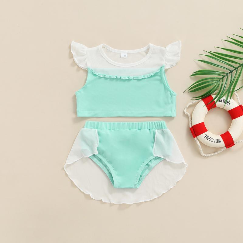 Clothing Sets Kids Girl Two Piece Swimsuit Bikini Set Cute Flying Sleeve Tops Underpants Swimwear Summer Beachwear For Children 2-12 Years, White
Clothing Sets Kids Girl Two Piece Swimsuit Bikini Set Cute Flying Sleeve Tops Underpants Swimwear Summer Beachwear For Children 2-12 Years, White