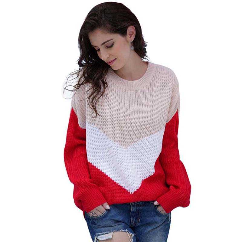 Office Lady Casual Pullover Tops Women Long Sleeve Patchwork Color O-neck Warm Knitted Sweaters And Pullovers Autumn 210608, Pink
Office Lady Casual Pullover Tops Women Long Sleeve Patchwork Color O-neck Warm Knitted Sweaters And Pullovers Autumn 210608, Pink