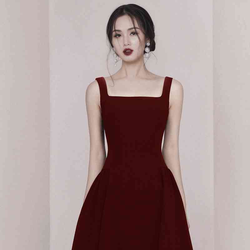 Arrival Women Sexy Spaghetti Strap Summer Dress Vintage Elegant Party Vestidos 210520