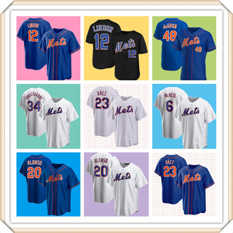 Custom 23 Javier Báez NewYorkMetsJersey Jacob deGrom Pete Alonso Jeff McNeil Francisco Lindor Marcus Stroman Noah Synderga, Blue;black
Custom 23 Javier Báez NewYorkMetsJersey Jacob deGrom Pete Alonso Jeff McNeil Francisco Lindor Marcus Stroman Noah Synderga, Blue;black