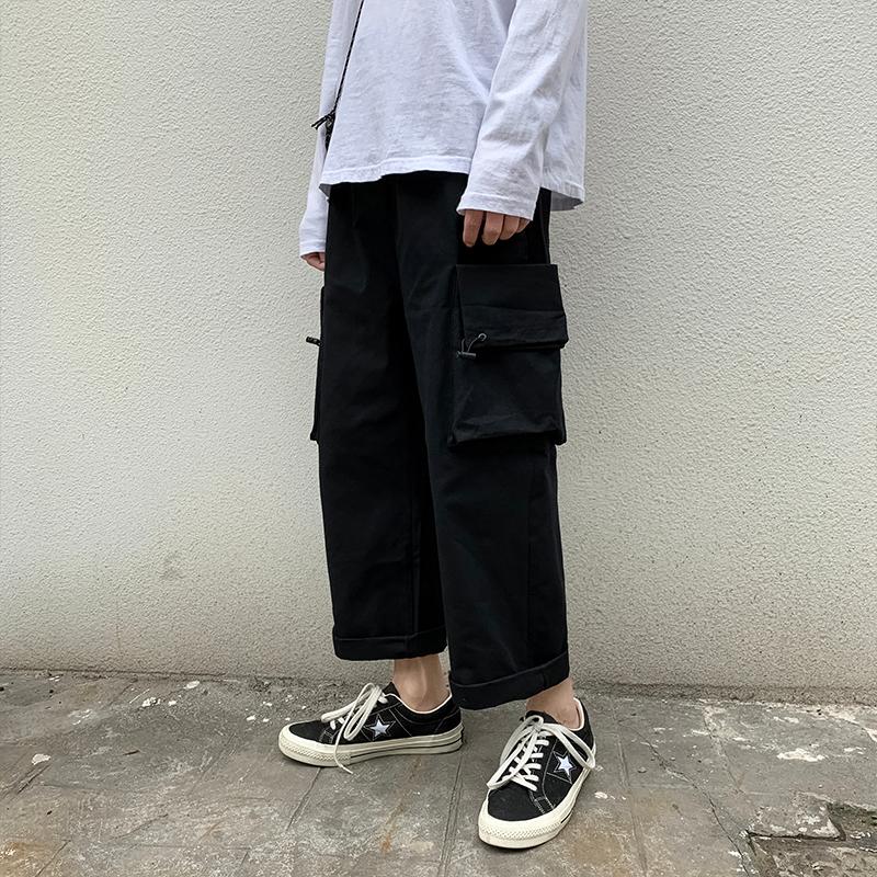 Men Hip Hop Harem Slim Workout Work Pencil Pants Male Casual Loose Cargo Jogging Sweatpants Black Grey Trousers Fashion Men's