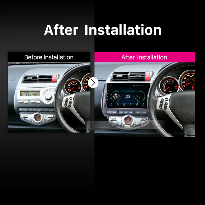 Android 10.0 Car dvd Unit Radio Player for 2006-Honda Jazz City Auto AC RHD GPS Navigation USB AUX support Carplay OBD Digital TV