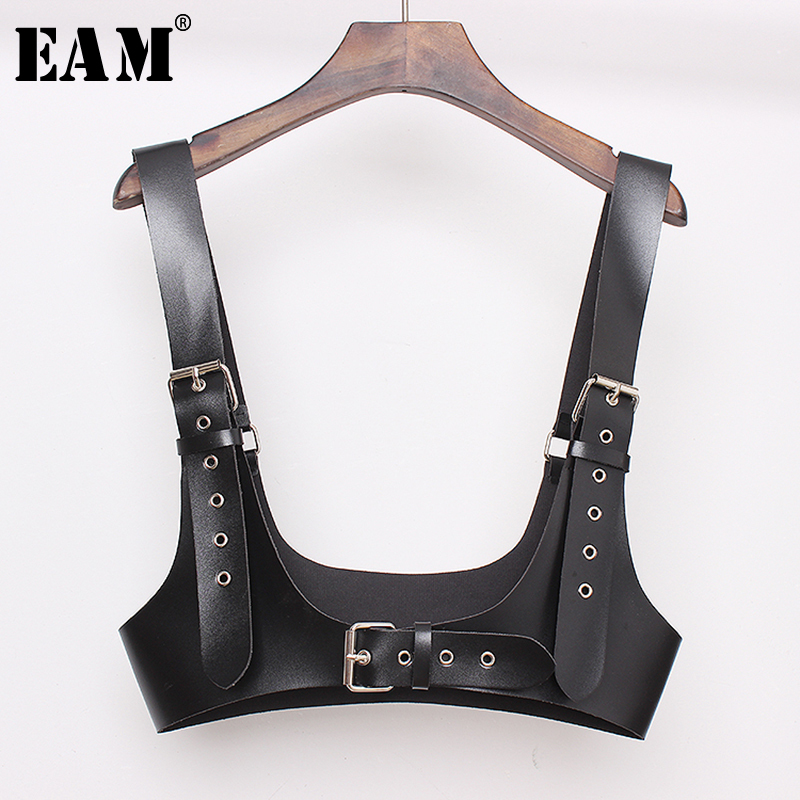 EAM 2021 New Spring Summer Pu Leather Black Buckle Personality Women Wide Strap Belt Fashion Tide All-match JX461 210421
EAM 2021 New Spring Summer Pu Leather Black Buckle Personality Women Wide Strap Belt Fashion Tide All-match JX461 210421